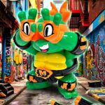 Teenage Mutant Ninja Turtles x Grape Brain Vinyl Figure Michelangelo 24 cm - immagine 2