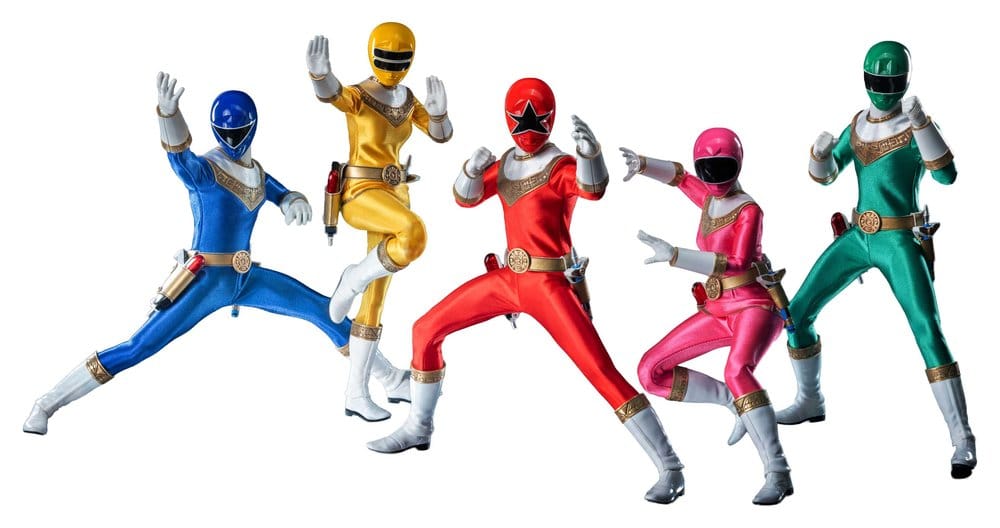 x_3z07620w0 Power Rangers Zeo FigZero Action Figures 1/6 5-Pack Zeo Rangers 30 cm - immagine 1