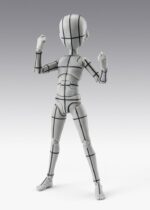S.H.Figuarts Action Figure Body-Kun -Ken Sugimori- Edition -Wireframe- (Gray Color Ver.) 13 cm