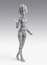 S.H.Figuarts Action Figure Body-Chan -Ken Sugimori- Edition -Wireframe- (Gray Color Ver.) 13 cm