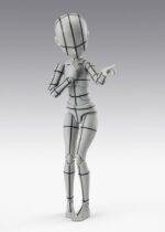 S.H.Figuarts Action Figure Body-Chan -Ken Sugimori- Edition -Wireframe- (Gray Color Ver.) 13 cm - immagine 4