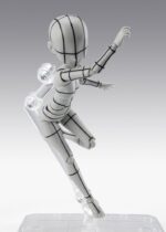 S.H.Figuarts Action Figure Body-Chan -Ken Sugimori- Edition -Wireframe- (Gray Color Ver.) 13 cm - immagine 5