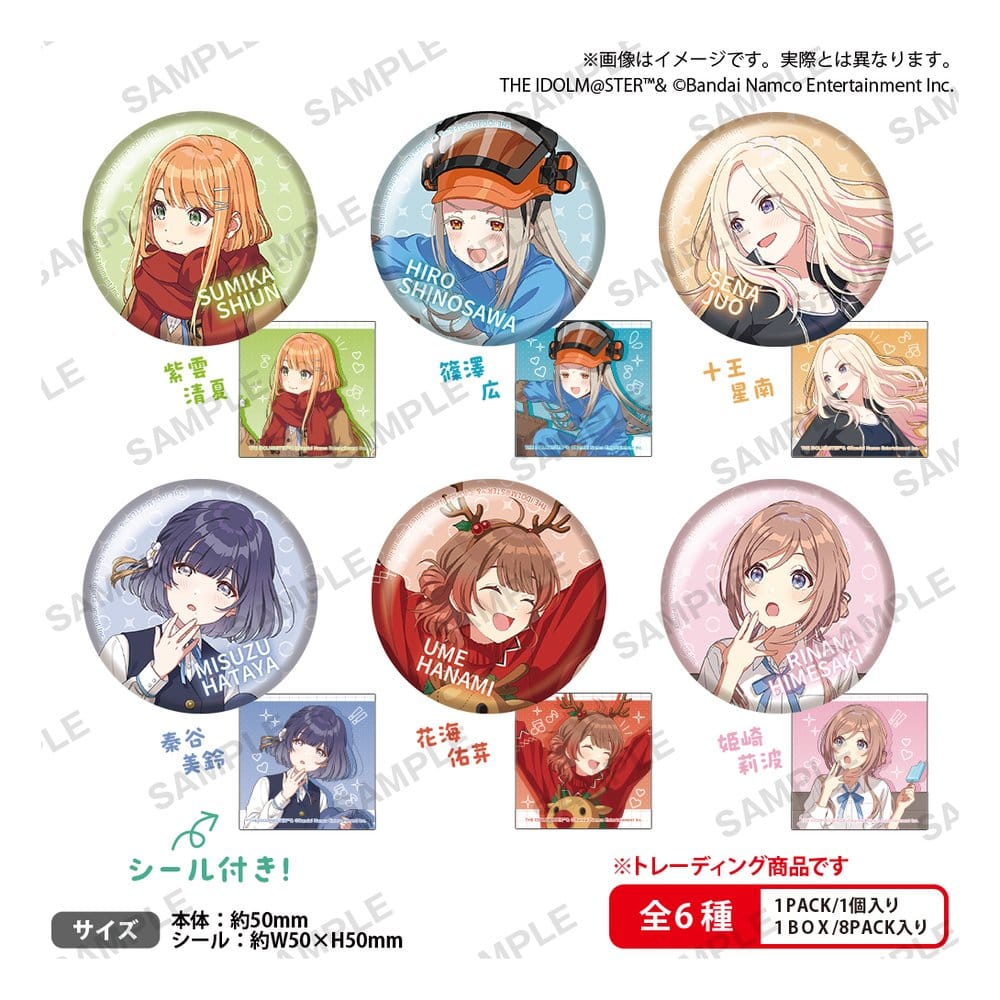x_buro42999 Gakuen Idolmaster Pin Badges vol.4 The Box Blind Box Display (8) - immagine 1