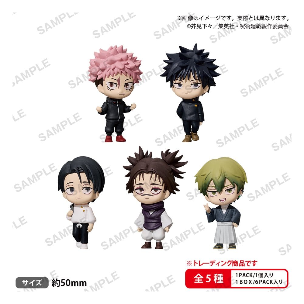 x_buro43734 Jujutsu Kaisen Mini Figures Rich The Box Blind Box Display (6) - immagine 1