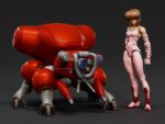 Ghost in the Shell PLAMAX minimum factory Plastic Model Kit Motoko Kusanagi with Fuchikoma 8 cm - immagine 2