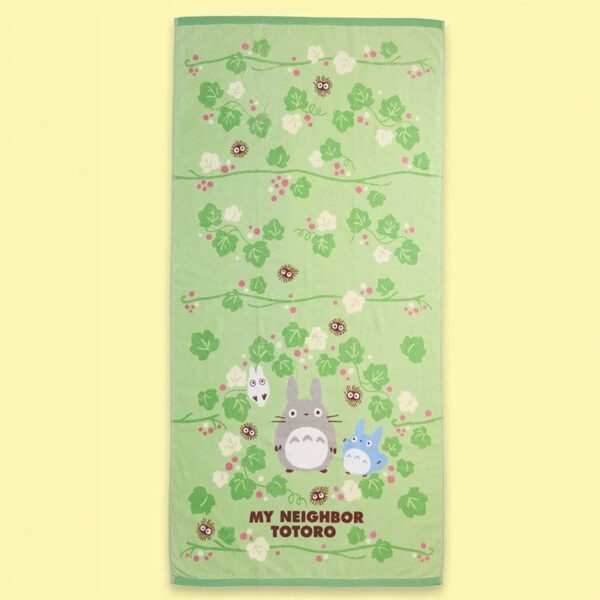 My Neighbor Totoro Towel Totoro Green Leaf 70 x 140 cm