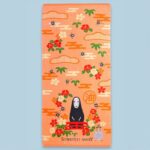 Spirited Away Towel No Face & Flowers 70 x 140 cm