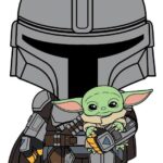 The Mandalorian 3D Foam Magnet The Mandalorian and Grogu