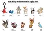 Disney 3D Foam Bag Clips Woodland Characters Series 76 Display (24) - immagine 3