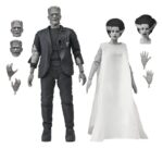 Universal Monsters 2-Pack Action Figure Bride of Frankenstein 90th Anniversary The Monster & His Mate (B&W) 18 cm