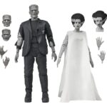 Universal Monsters 2-Pack Action Figure Bride of Frankenstein 90th Anniversary The Monster & His Mate (B&W) 18 cm