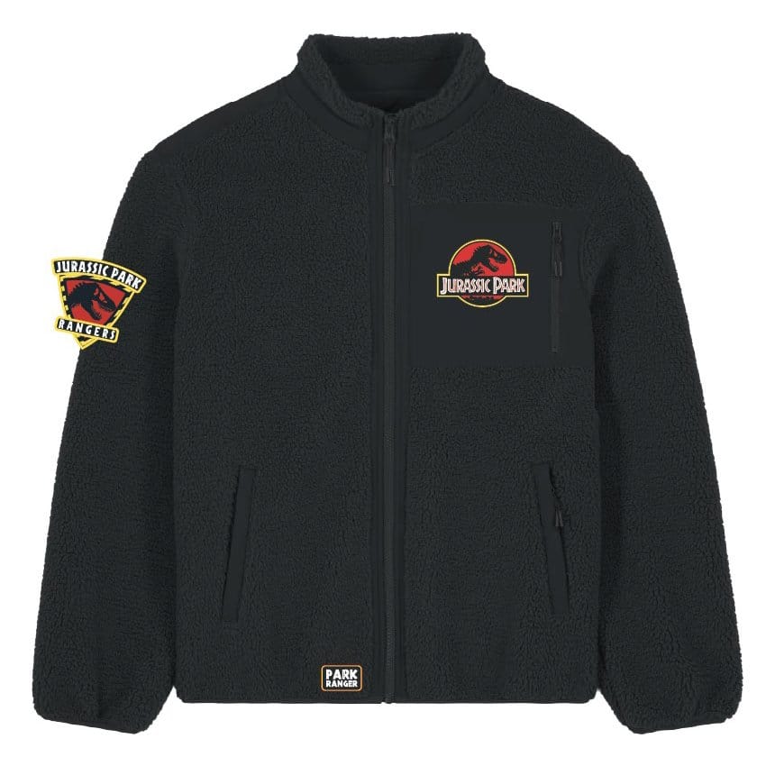 x_pcmsj001jp Jurassic Park Sherpa Jacket Logo - immagine 1