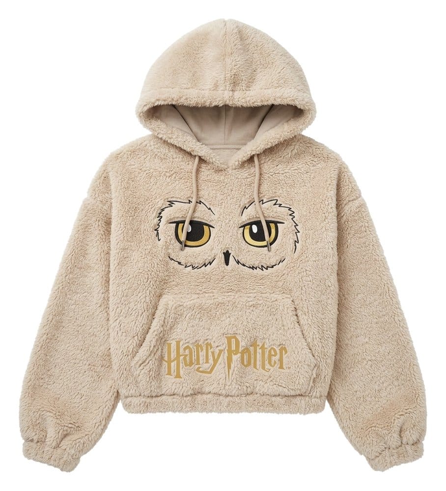 x_pcmsj002hp Harry Potter Hooded Sweater Hedwig - immagine 1