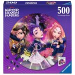 KPop Demon Hunters Round Jigsaw Puzzle For the fans! (500 Pieces)