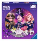 KPop Demon Hunters Round Jigsaw Puzzle For the fans! (500 Pieces)