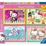 Hello Kitty Puzzle 4-Pack Let's Go, Hello Kitty! (4x100 Pieces)