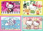 Hello Kitty Puzzle 4-Pack Let's Go, Hello Kitty! (4x100 Pieces) - immagine 2
