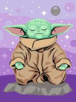Star Wars: The Mandalorian CreArt Painting by Numbers Meditating Grogu - immagine 2