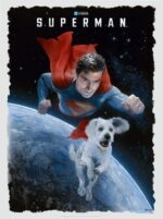 DC Comics Fine Art Print Superman and Krypto 46 x 61 cm - unframed