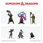 D&D Icons of the Realms Mini Figures Player's Handbook - Spells & Steel Starter Set 20 cm