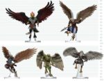 D&D Icons of the Realms Mini Figures Aarakocra Flock 20 cm