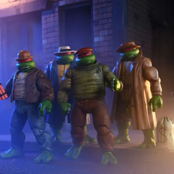 TMNT MIRAGE COMICS GANGSTER TURTLES 4PACK AF
