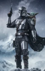MANDALORIAN & GROGU MOVIE THE MANDALORIAN LEGACY REPLICA 1/4 STATUE