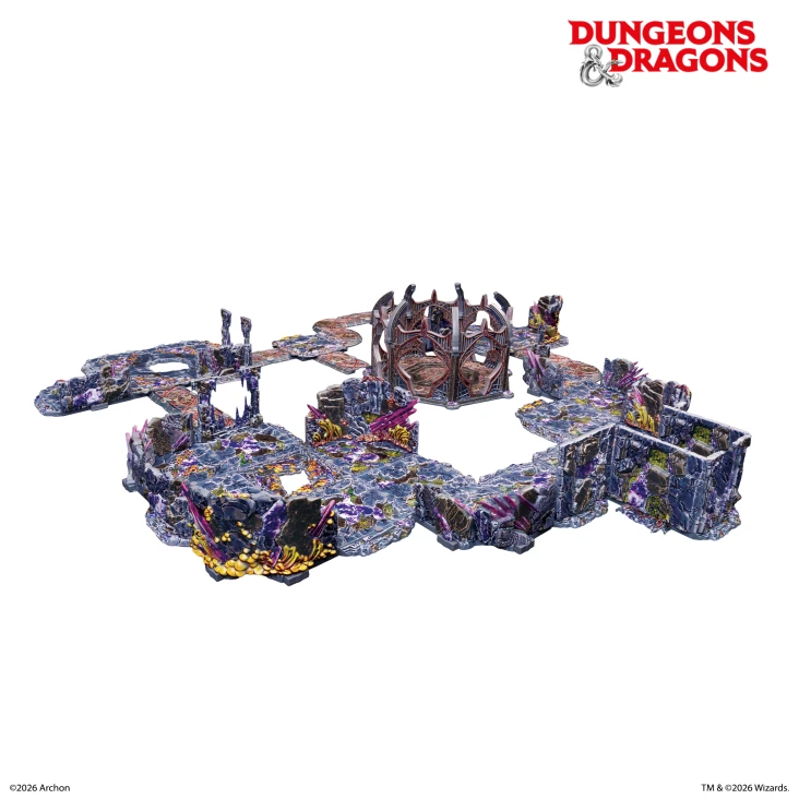 114500__cd52fca4 DUNGEONS & LASERS D&D UNDERDARK PRE-PAINTED TERRAIN SET - immagine 1