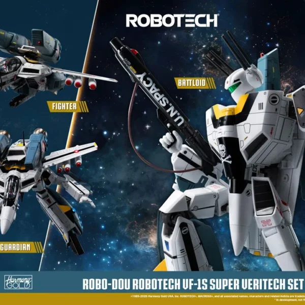 ROBO-DOU ROBOTECH VF‐1S RICK HUNTER SUPER VERITECH SET FIGURE