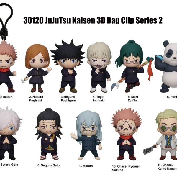 JUJUTSU KAISEN S 2 BAG CLIP BLIND BOX DISPLAY (24)