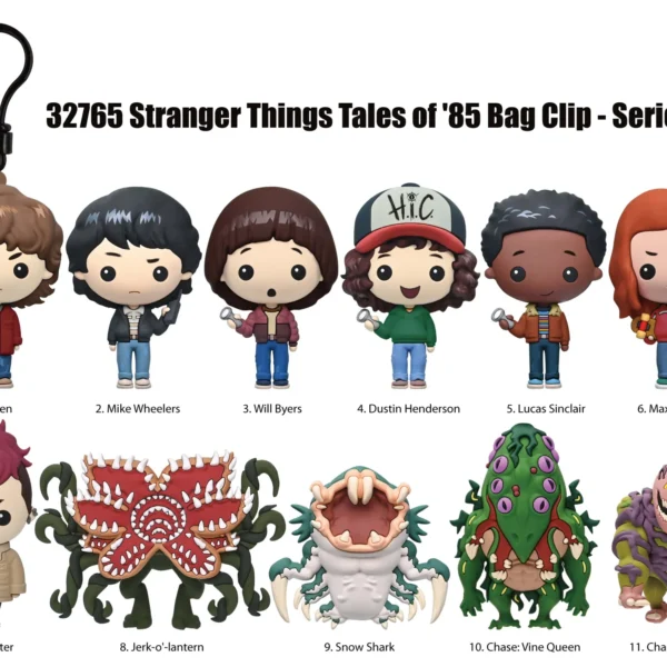 STRANGER THINGS TALES OF 85 S1 BAG CLIP BLIND BOX DISPLAY (24)