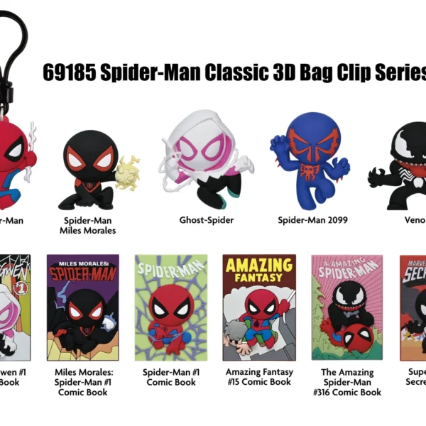 SPIDER MAN CLASSIC S2 BAG CLIP BLIND BOX DISPLAY (24)