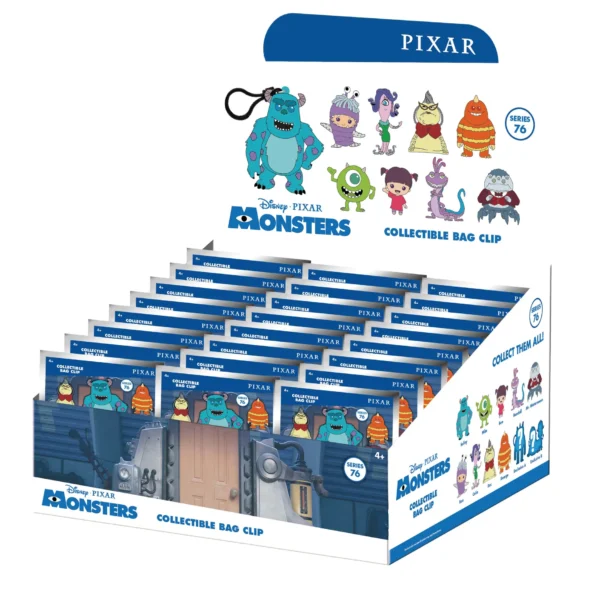 MONSTERS INC 15TH ANN BAG CLIP BLIND BOX DISPLAY (24)