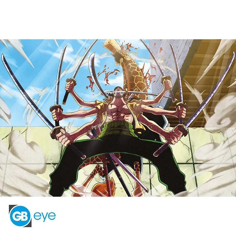 114782__fc2cc5ea ONE PIECE ZORO VS KAKU MAXI POSTER - immagine 1