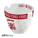 NARUTO SHIPPUDEN ICHIRAKU RAMEN BOWL WITH CHOPSTICKS