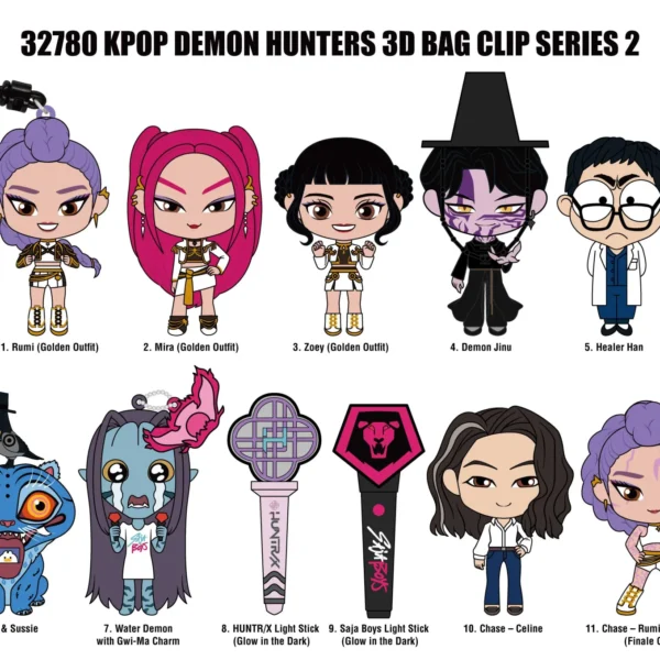 KPOP DEMON HUNTERS S.2 BAG CLIP BLIND BOX DISPLAY(24)