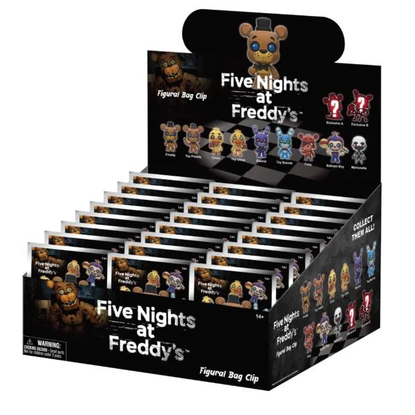 FIVE NIGHTS AT FREDDY'S BAG CLIP BLIND BOX DISPLAY(24)