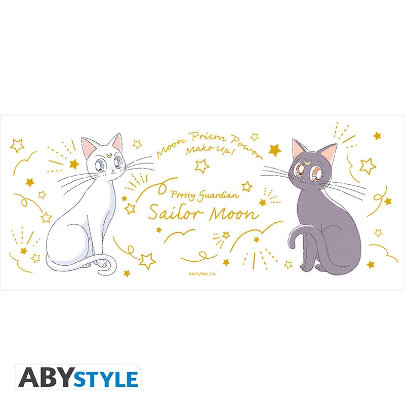 114874__48453fa6 SAILOR MOON LUNA & ARTEMIS CATS MUG - immagine 1