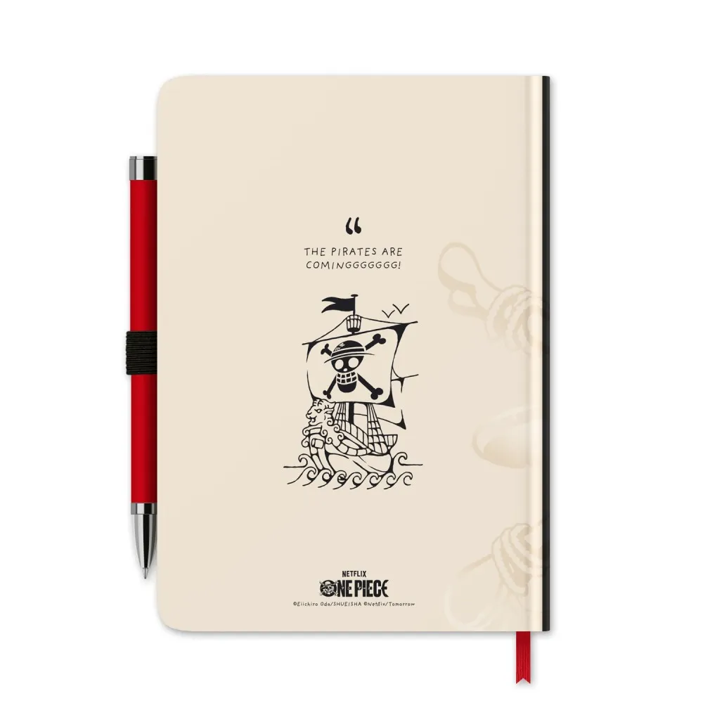 114965__86d0b2d8 ONE PIECE NETFLIX A5 NOTEBOOK PEN LIGHT - immagine 1