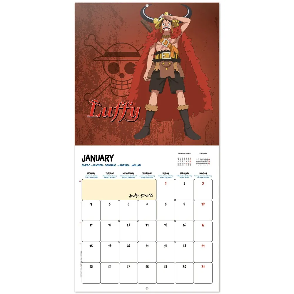 114967__76cc24ac ONE PIECE CALENDAR 2027 - immagine 1