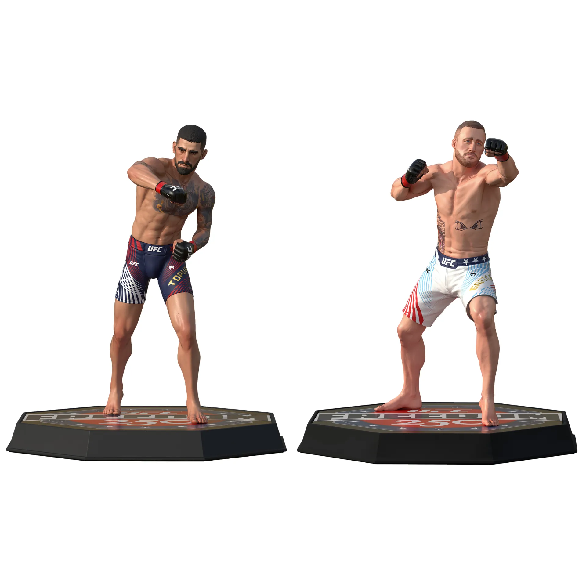 114970__b2c5d15c UFC POSED ILIA TOPURIA & JUSTIN GAETHJE 2-PACK FREEDOM 250 - immagine 1
