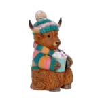 WINTER HIGHLAND COW HOT COCOA FIGURE - immagine 4