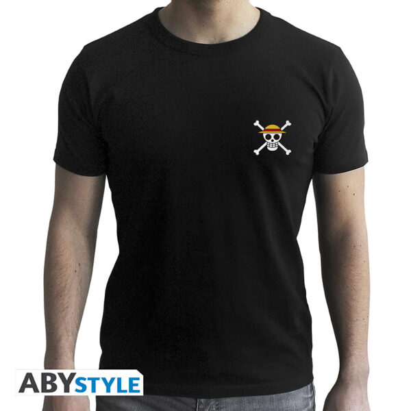 ONE PIECE - Tshirt new fit black - Wanted Luffy Taglia: Extra Large