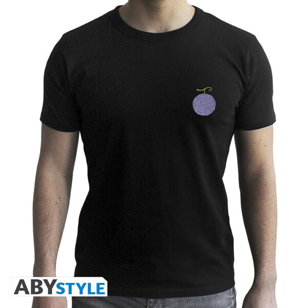 ONE PIECE - Tshirt new fit black - Gum-Gum Devil Fruit Taglia: Extra Small*