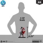 DC DIRECT HARLEY QUINN:RED,WHITE&BLACK HARLEY QUINN BY ALEX GARNER RESIN STATUE - immagine 3
