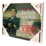 SCARFACE SAY HELLO 40x30 CM GLASS POSTER - immagine 2