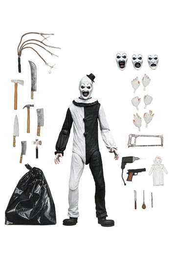 NEC00102 -- 000 (35365) Neca - Terrifier Action Figure Ultimate Art the Clown 17 cm con Accessori - immagine 1