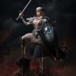 The Girl Under Wolf's Ward Action Figure 1/6 Alina (Silver) 30 cm - immagine 3