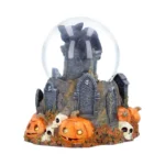 PUMPKIN PATCH HALLOWEEN CAT SNOW GLOBE - immagine 4