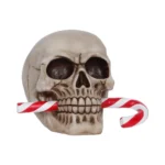 FROSTBITE CANDY CANE LED SKULL FIGURE